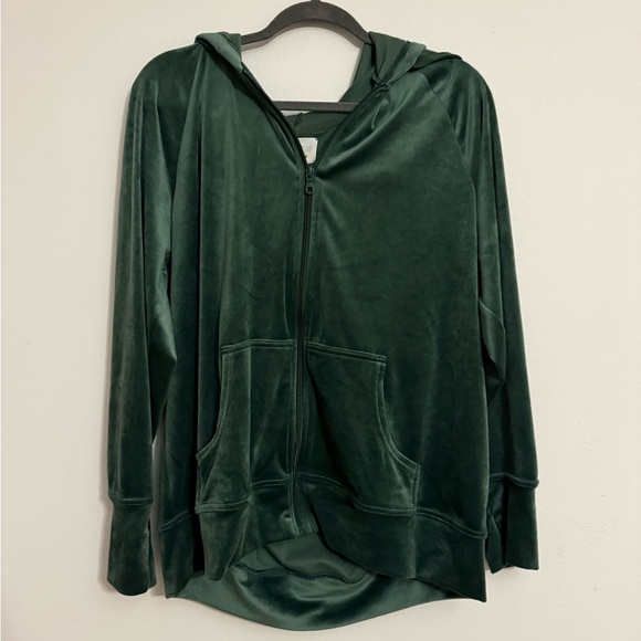 aerie Tops - Green Velvet Women's Hoodie Jacket